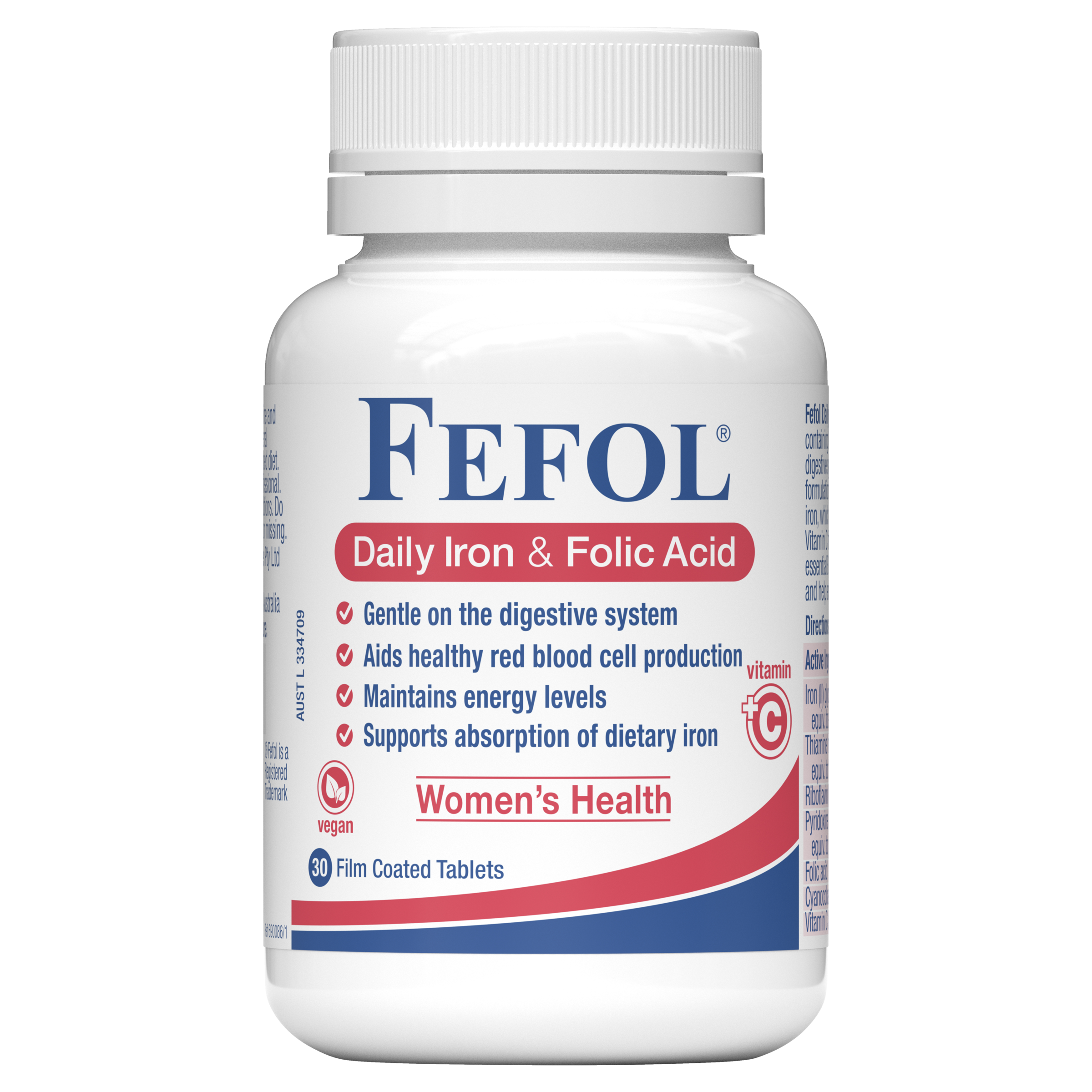 FEFOL DAILY IRON & FOLIC ACID TABLETS 30s